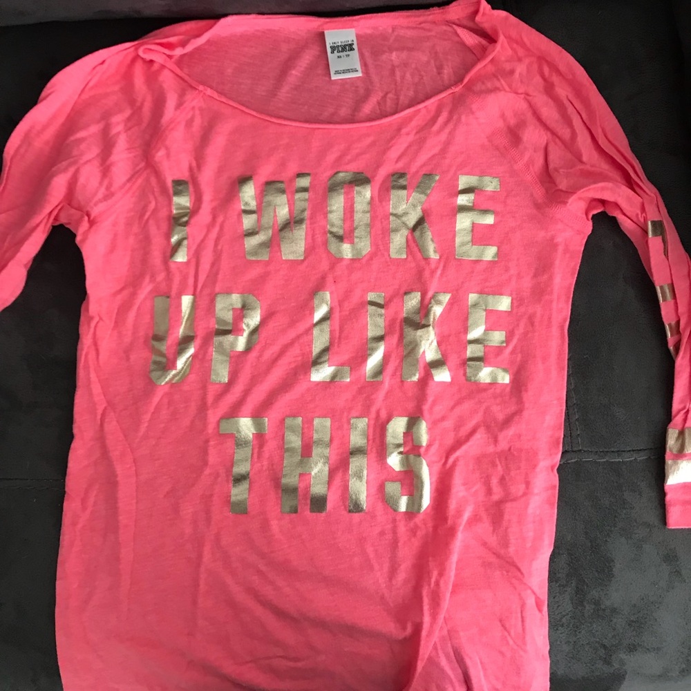 Pink pajama shirt